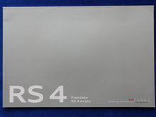 Lade das Bild in den Galerie-Viewer, Audi RS 4 Avant quattro - Hardcover Prospekt Brochure + Preisliste 04.2013
