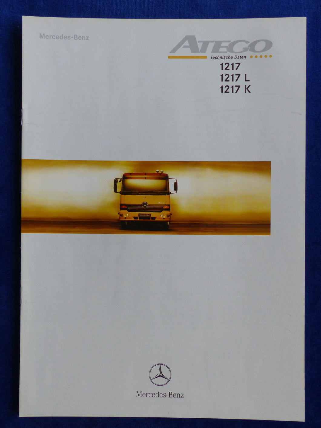 Mercedes LKW Atego 1217 Technische Daten MJ 2000 - Prospekt Brochure 10.1999