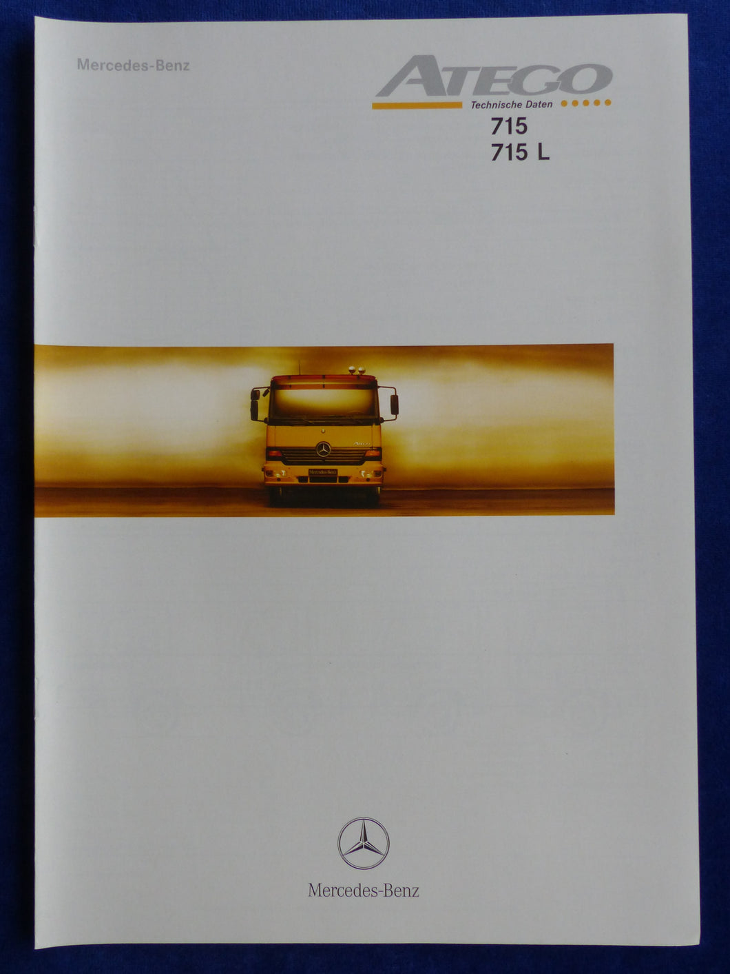 Mercedes-Benz LKW Atego 715 Technische Daten MJ 1999 - Prospekt Brochure 06.1998