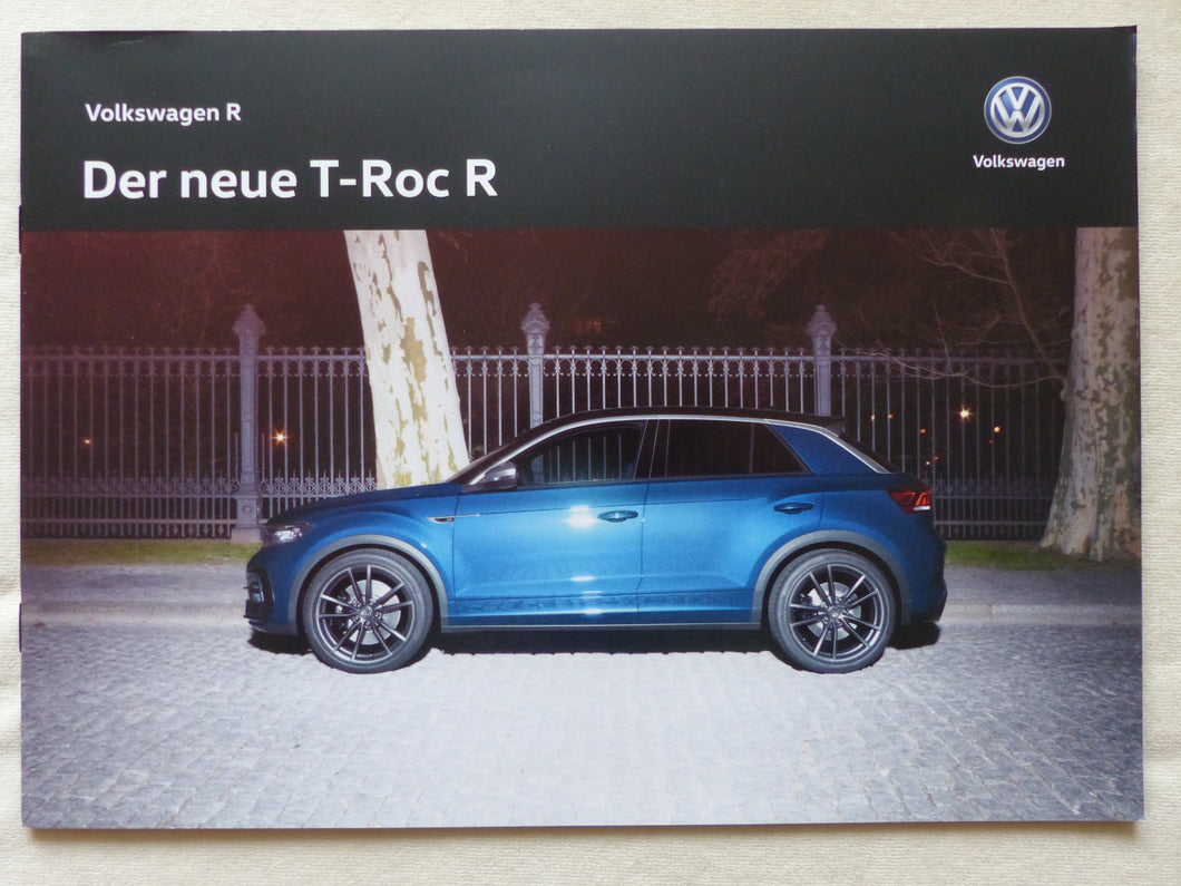 VW T-Roc R 300 PS MJ 2020 - Prospekt Brochure 08.2019