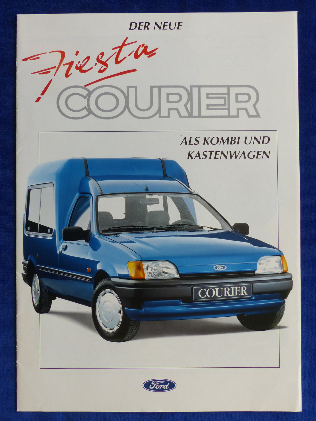 Ford Fiesta Courier Kombi Kastenwagen MJ 1992 - Prospekt Brochure 08.1991