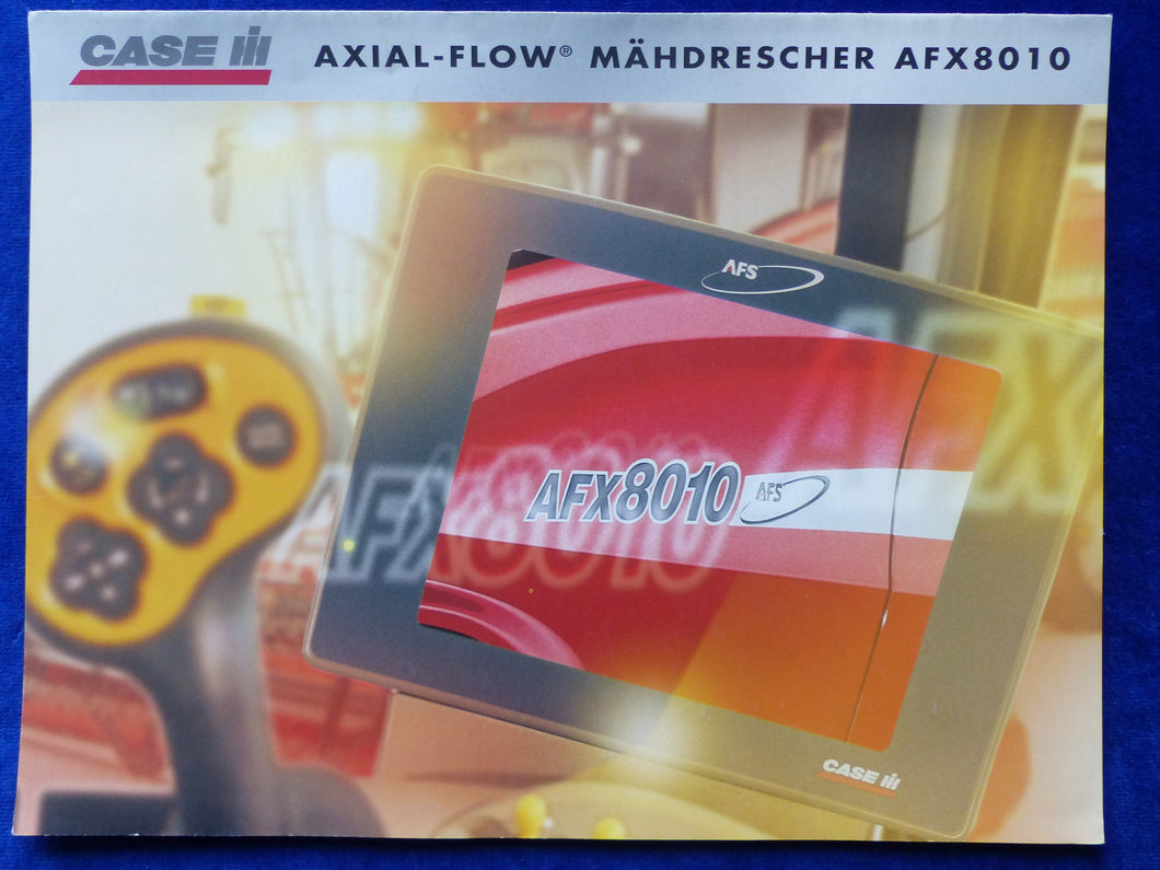 Case IH Axial-Flow Mähdrescher AFX 8010 - Prospekt Brochure 10.2003