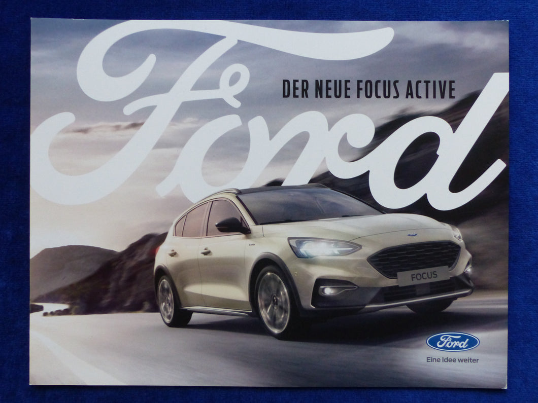 Ford Focus Active MJ 2019 - Prospekt Brochure 11.2018