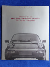 Lade das Bild in den Galerie-Viewer, Porsche 911 Carrera Typ 964 MJ 1990 - Prospekt Brochure + Preise + Daten 08.1989
