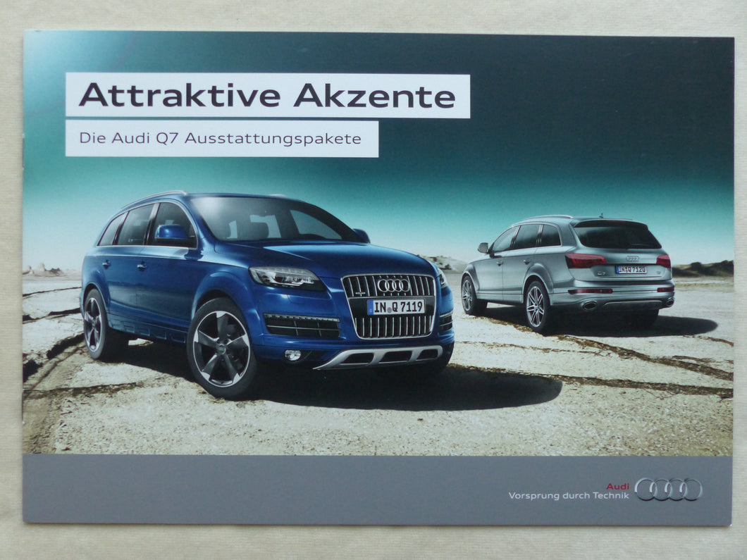 Audi Q7 Ausstattungspakete MJ 2014 - Prospekt Brochure 12.2013