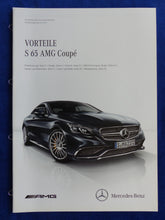 Lade das Bild in den Galerie-Viewer, Mercedes-Benz Vorteile S 65 AMG Coupe C217 MJ 2015 - Prospekt Brochure 07.2014
