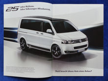 Lade das Bild in den Galerie-Viewer, VW Bus T5 Multivan Edition 25 MJ 2012 - Prospekt Brochure + Preisliste 11.2011
