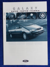 Lade das Bild in den Galerie-Viewer, Ford Galaxy MJ 1999 - Prospekt Brochure + Daten &amp; Ausstattungen 09.1998

