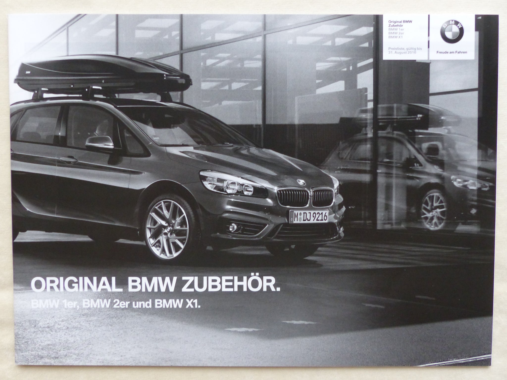 BMW 1er 2er X1 Original Zubehör MJ 2016 - Prospekt Brochure + Preislis –  car-brochure