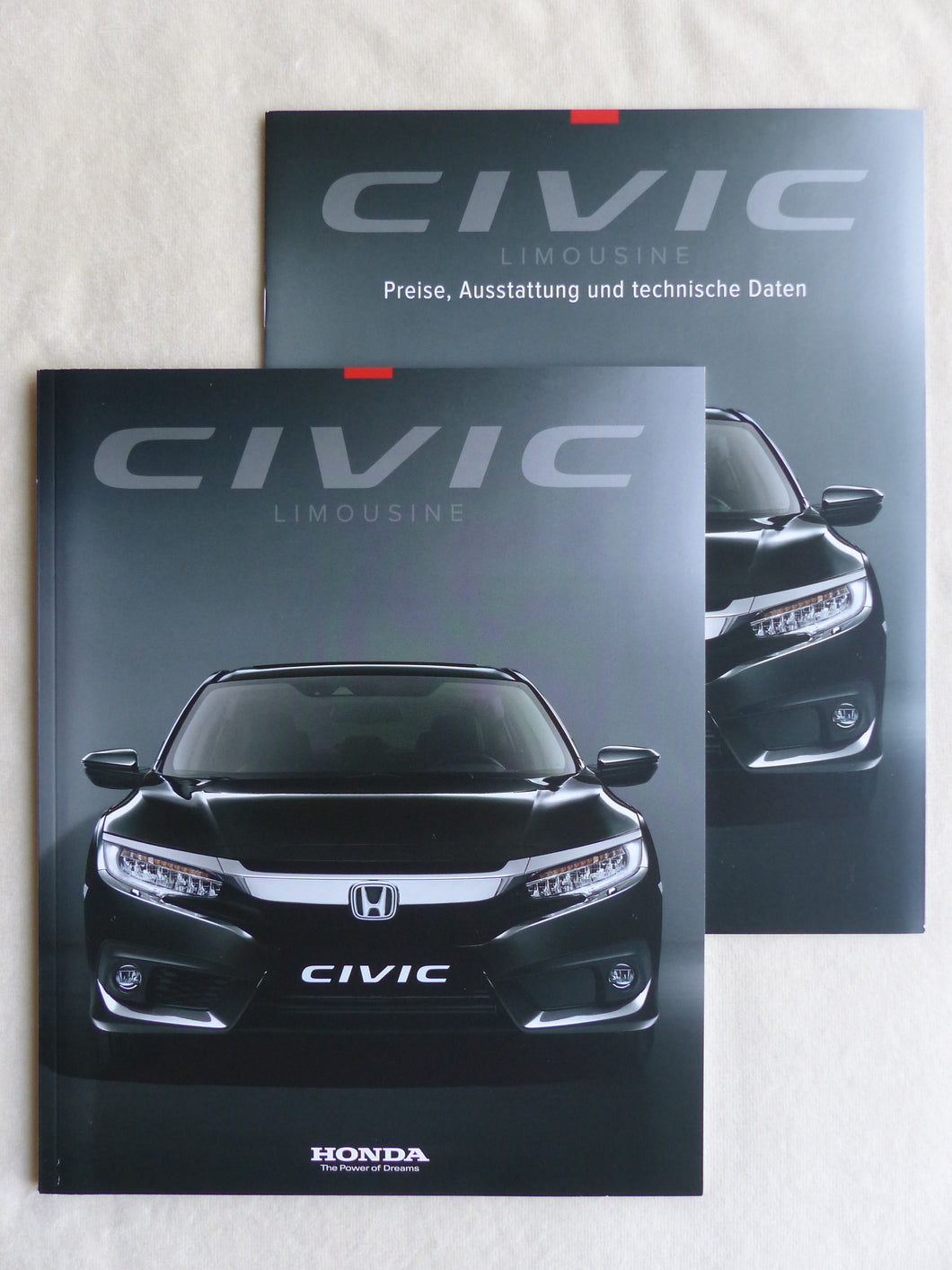 Honda Civic Limousine MJ 2017 - Prospekt Brochure + Preisliste 04.2017