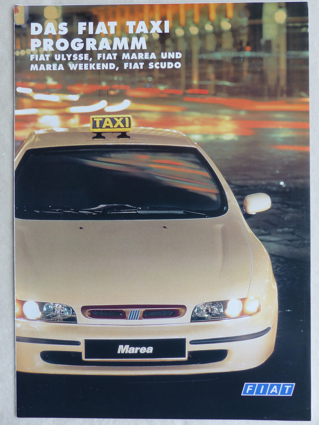 Fiat Taxi Proramm - Ulysse Marea Weekend Scudo - Prospekt Brochure 01.1997