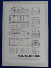 Lade das Bild in den Galerie-Viewer, Ford Escort Turnier Cabrio Technische Daten MJ 1985 - Prospekt Brochure 03.1985
