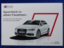 Lade das Bild in den Galerie-Viewer, Audi S line selection - A3 Q3 Q5 MJ 2015 - Prospekt Brochure 11.2014
