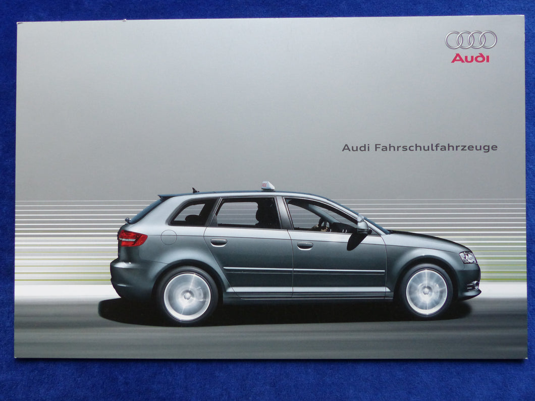 Audi Fahrschulfahrzeuge A3 A4 A6 Q5 MJ 2010 - Prospekt Brochure 06.2009