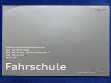 Lade das Bild in den Galerie-Viewer, Audi Fahrschulfahrzeuge A3 A4 A6 Q5 MJ 2010 - Prospekt + Preisliste 09.2009
