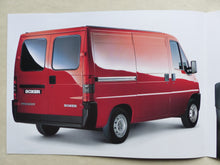 Lade das Bild in den Galerie-Viewer, Peugeot Boxer Kastenwagen Kombi - Prospekt Brochure + Farben &amp; Polster 03.1994
