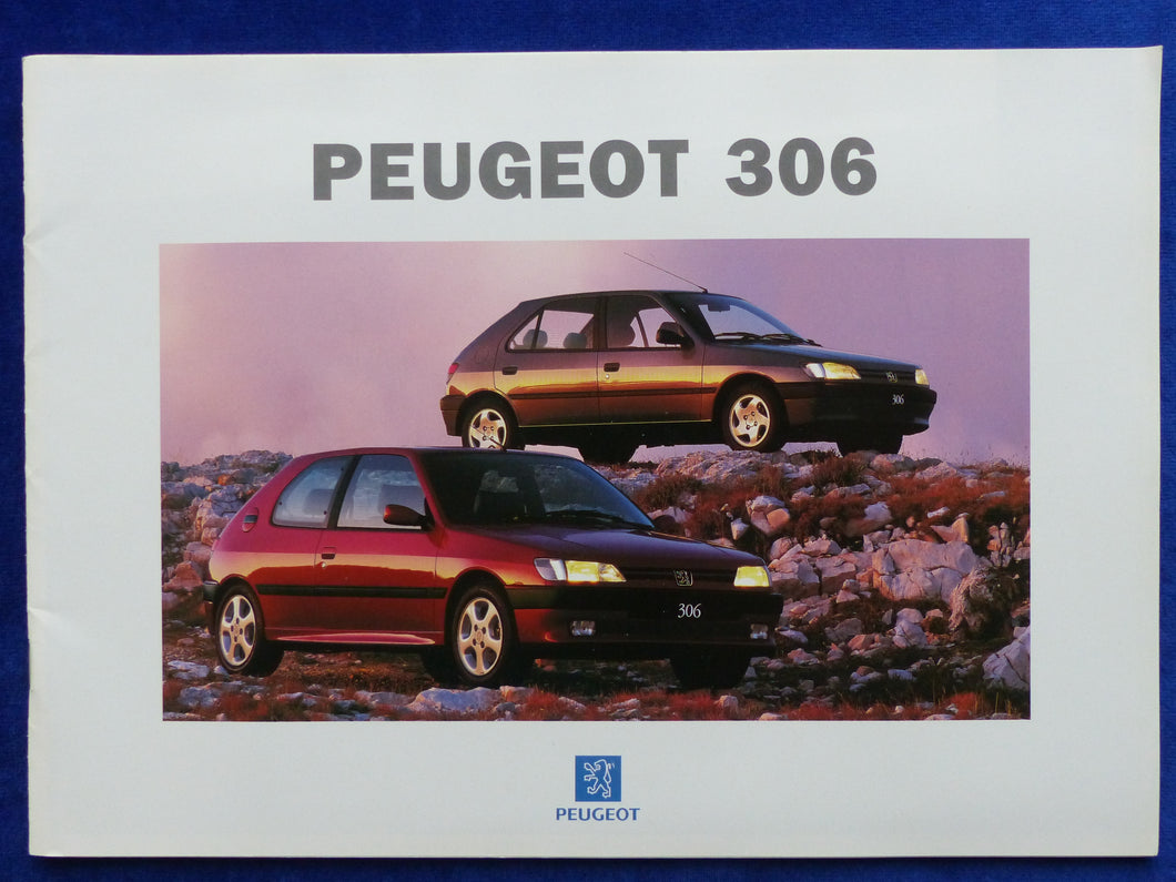 Peugeot 306 XN XT XSi S16 MJ 1995 - Prospekt Brochure + Farben 08.1994 in Mappe