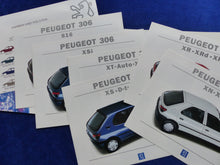 Lade das Bild in den Galerie-Viewer, Peugeot 306 XN XT XSi S16 MJ 1995 - Prospekt Brochure + Farben 08.1994 in Mappe
