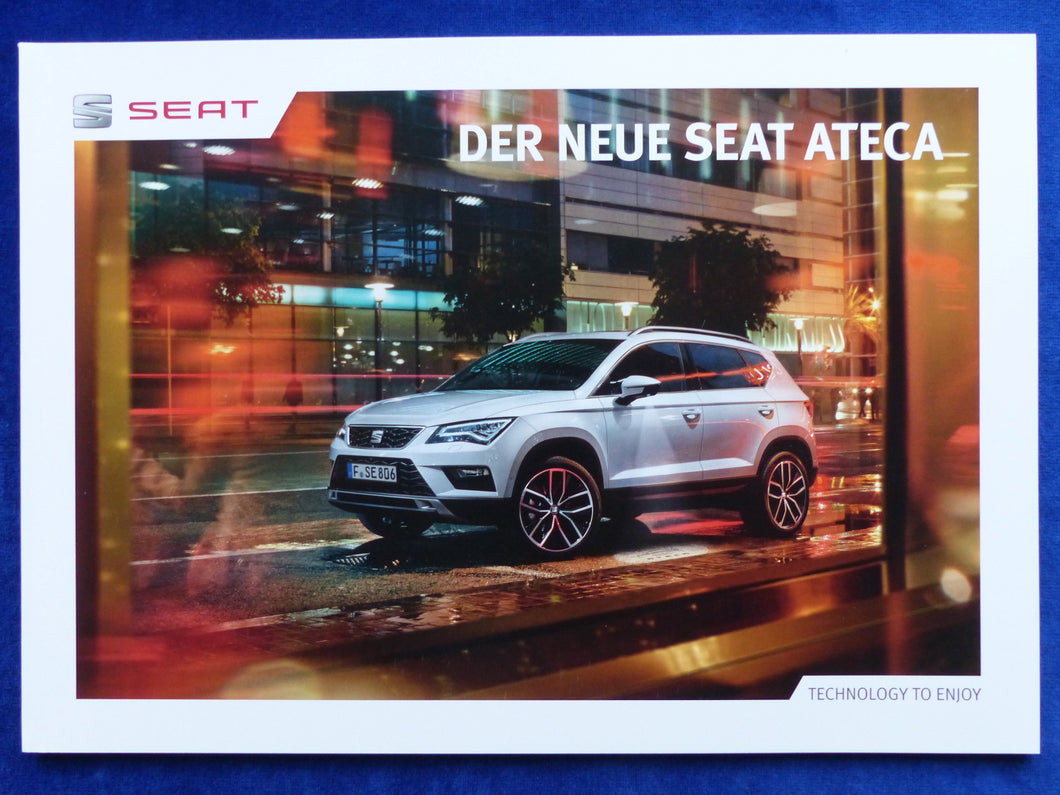 Seat Ateca MJ 2017 - Prospekt Brochure 09.2016