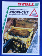 Lade das Bild in den Galerie-Viewer, Stoll Profi-Cut Silage-Schneidzangen - Prospekt Brochure 11.1995

