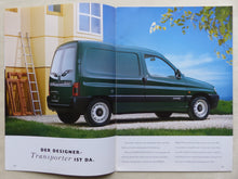 Lade das Bild in den Galerie-Viewer, Citroen Berlingo Gewerbe Kombi Kasten - Prospekt Brochure + Preisliste 01.1997
