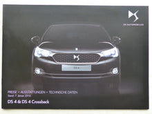 Lade das Bild in den Galerie-Viewer, Citroen DS 4 Crossback - Preisliste MJ 2016 - Prospekt Brochure 01.2016
