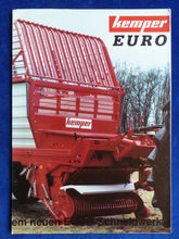 Lade das Bild in den Galerie-Viewer, Kemper Euro Lade Silierwagen - Prospekt Brochure 02.1992
