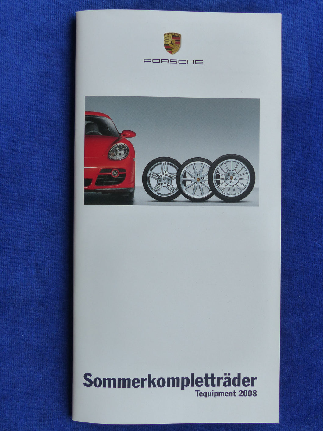 Porsche Sommer-Kompletträder Boxster 911 Cayman - Prospekt Brochure 02.2008