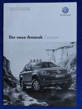 Lade das Bild in den Galerie-Viewer, VW Amarok Canyon - Preisliste MJ 2014 - Prospekt Brochure 07.2013
