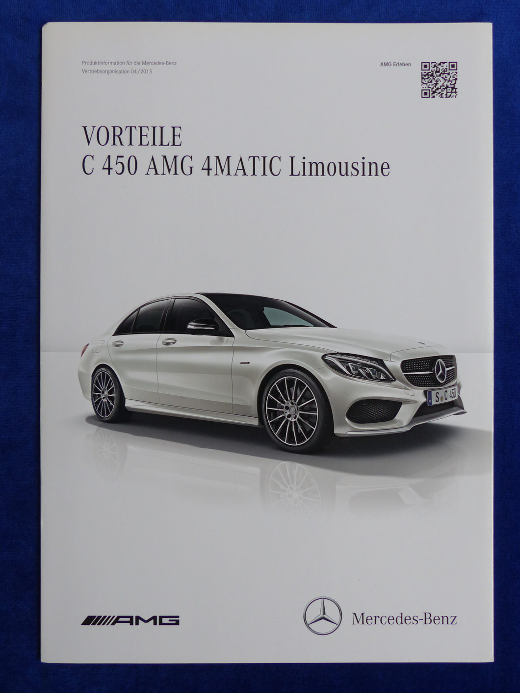 Mercedes C-Klasse Vorteile C 450 AMG Limousine W205 - Prospekt Brochure 04.2015