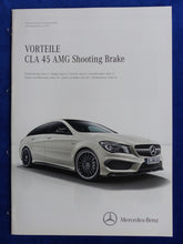 Lade das Bild in den Galerie-Viewer, Mercedes Vorteile CLA 45 AMG Shooting Brake MJ 2015 - Prospekt Brochure 12.2014
