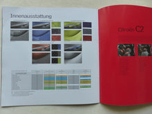 Lade das Bild in den Galerie-Viewer, Citroen C2 MJ 2004 - Prospekt Brochure 08.2003
