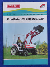 Lade das Bild in den Galerie-Viewer, Mailleux Frontlader EV 220 225 230 - Prospekt Brochure 90er
