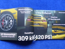 Lade das Bild in den Galerie-Viewer, Porsche 718 Cayman GT4 Typ 982 MJ 2020 - Hardcover Prospekt Brochure 06.2019
