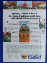 Lade das Bild in den Galerie-Viewer, Posch Schäl-Profi 500 Holzverwertung - Prospekt Brochure 1996
