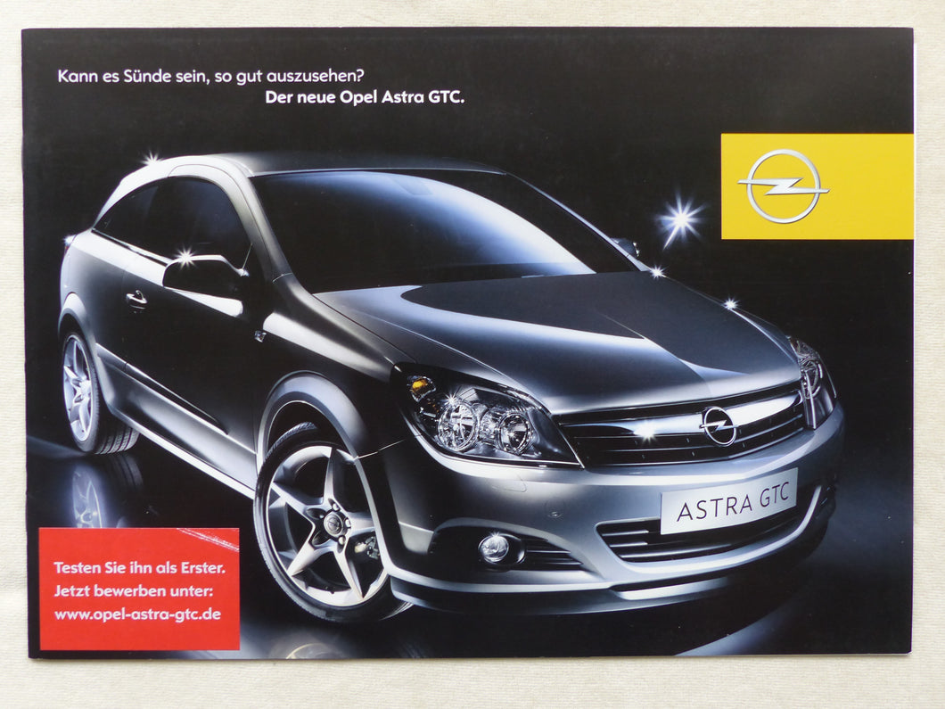 Opel Astra GTC MJ 2005 - Prospekt Brochure 08.2004 - car-brochure