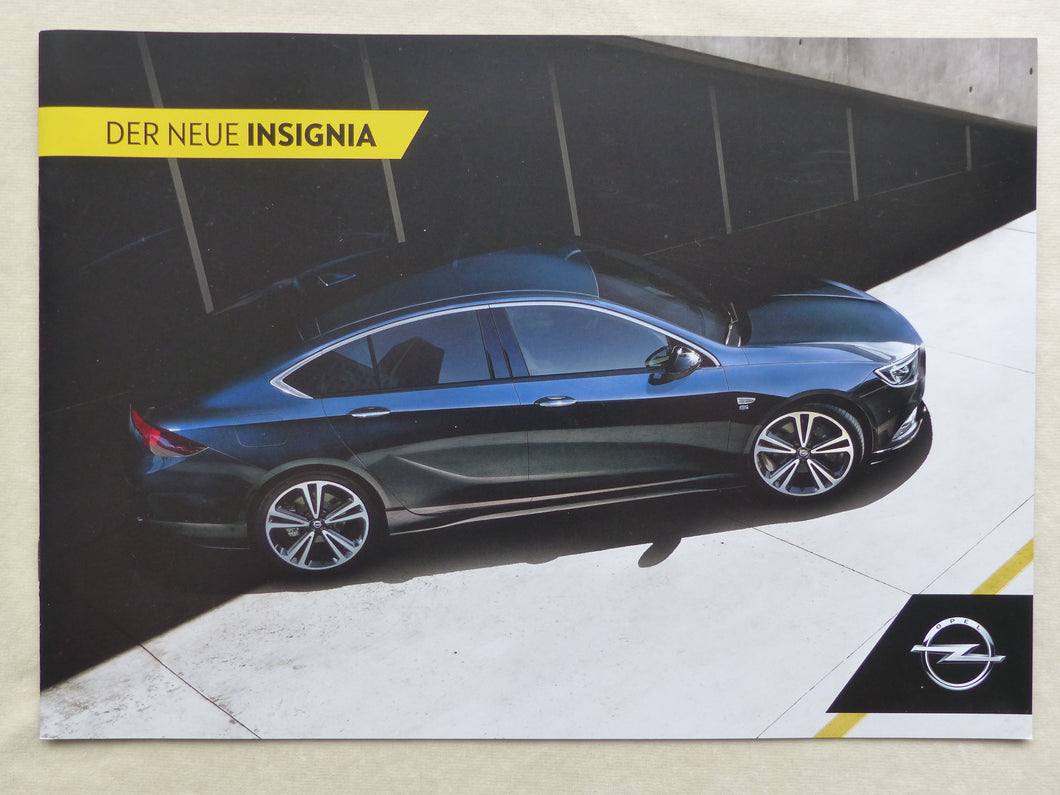 Opel Insignia - Prospekt Brochure 01.2017