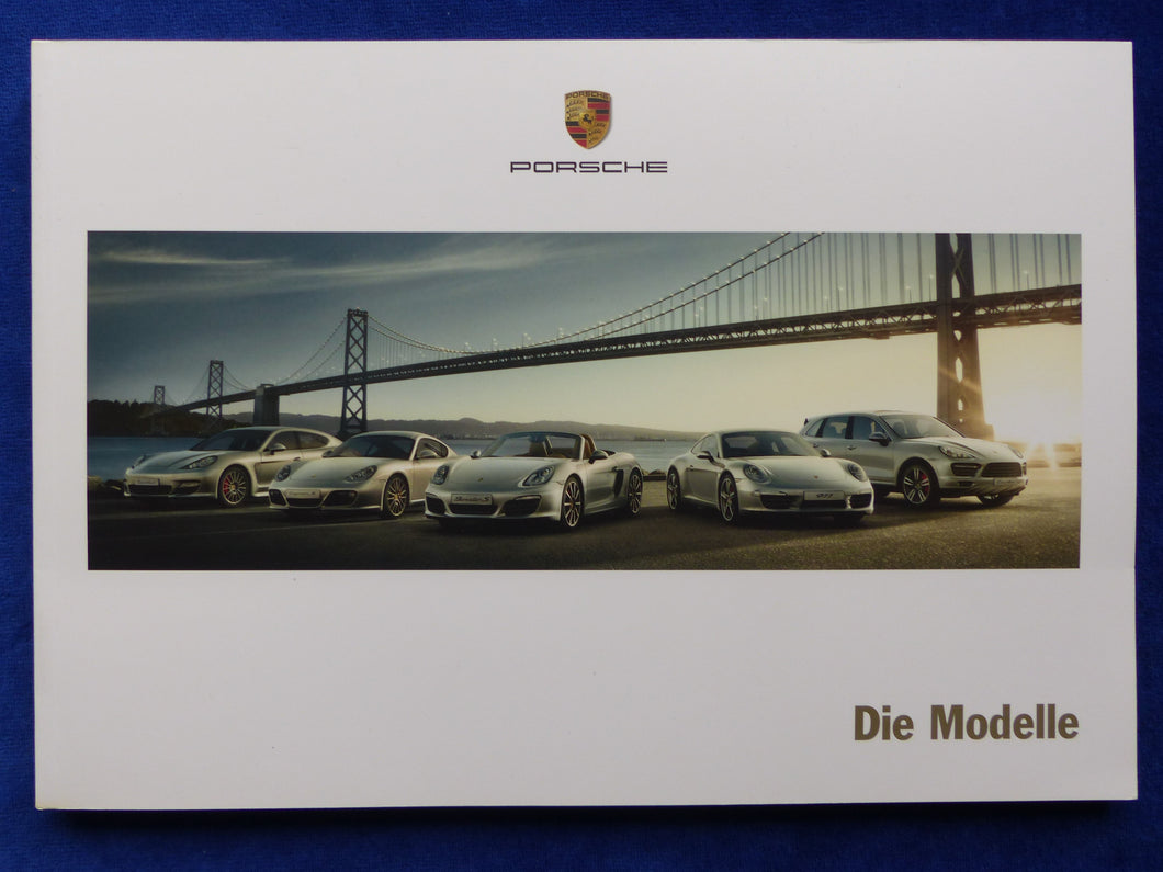 Porsche Modelle 2012 - 911 Cayman Boxster Cayenne - Prospekt Brochure 12.2011