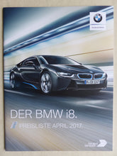 Lade das Bild in den Galerie-Viewer, BMW i8 Coupe Hybrid MJ 2017 - Hardcover Prospekt Brochure + Preisliste 04.2017
