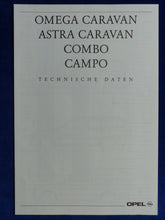 Lade das Bild in den Galerie-Viewer, Opel Caravan Omega Astra Combo Campo MJ 1992 - Prospekt Brochure + Daten 09.1991
