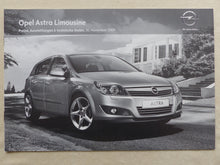 Lade das Bild in den Galerie-Viewer, Opel Astra Limousine MJ 2010 - Prospekt Brochure + Preisliste 11.2009
