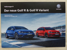 Lade das Bild in den Galerie-Viewer, VW Golf R Variant - Preisliste MJ 2017 - Prospekt Brochure 01.2017
