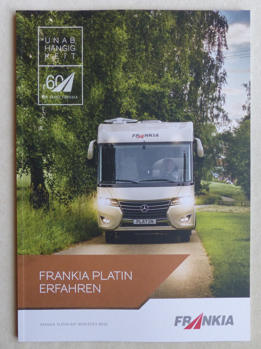 Frankia Platin auf Mercedes-Benz Wohnmobile MJ 2021 - Prospekt Brochure 2020