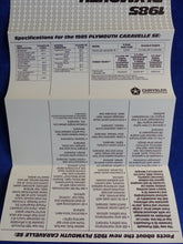 Lade das Bild in den Galerie-Viewer, Plymouth 1985 Caravelle SE - US-Prospekt Brochure 1984 USA
