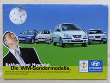 Lade das Bild in den Galerie-Viewer, Hyundai WM-Sondermodelle 2002 Atos Accent Matrix - Prospekt Brochure 2001

