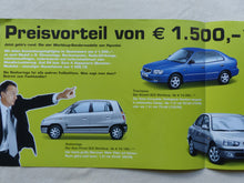 Lade das Bild in den Galerie-Viewer, Hyundai WM-Sondermodelle 2002 Atos Accent Matrix - Prospekt Brochure 2001
