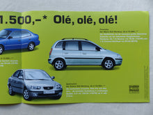 Lade das Bild in den Galerie-Viewer, Hyundai WM-Sondermodelle 2002 Atos Accent Matrix - Prospekt Brochure 2001
