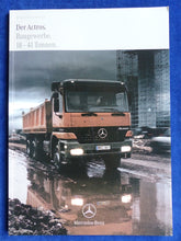 Lade das Bild in den Galerie-Viewer, Mercedes-Benz Actros Baugewerbe 18-41 Tonnen - Prospekt Brochure 06.1999
