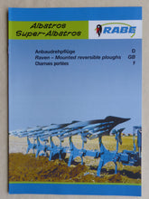 Lade das Bild in den Galerie-Viewer, Rabe Albatros Anbaudrehpflüge - Prospekt Brochure 09.2004
