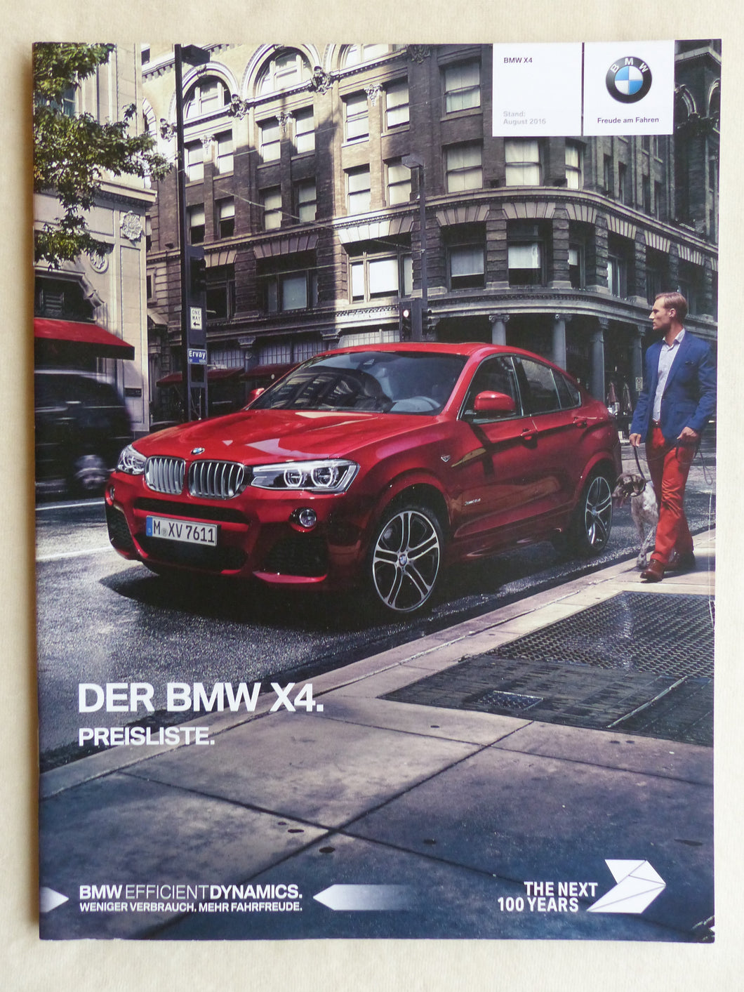 BMW X4 xDrive M40i Typ F26 - Preisliste MJ 2017 - Prospekt Brochure 08.2016 - car-brochure